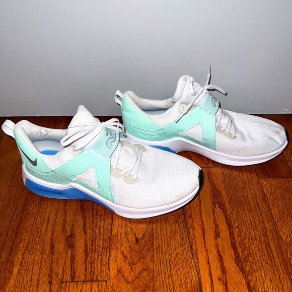 Nike Women's Air Max Shoes Bella White Silver Mint Light Blue Size 10 - Picture 4 of 8